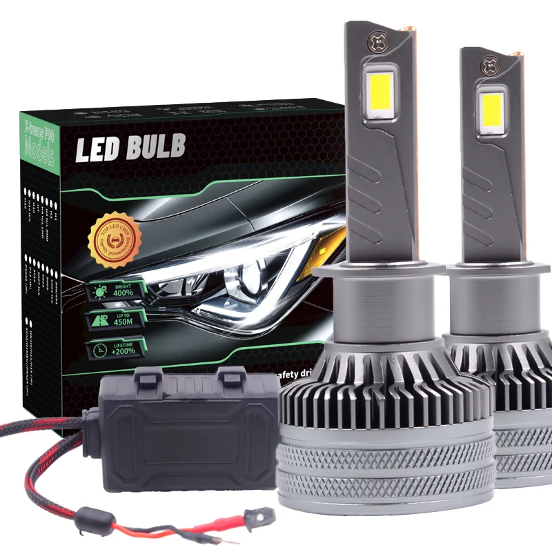 X8 Car Led Headlight h1 led Bulb 200W 12000LM truck light 9005 9006 9004 9007 LED fog headlight 4300k h1