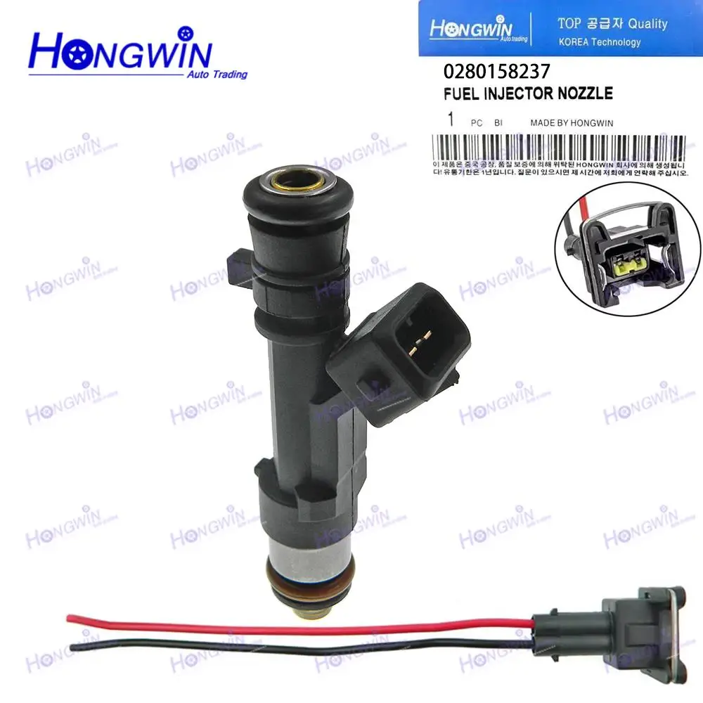 

0280158237 EV-14-EL Новый разъем топливной форсунки 409041.1320100.00 для UAZ Patriot (3163) 2004- Hunter (3151) 1992- и ZMZ 409 4091