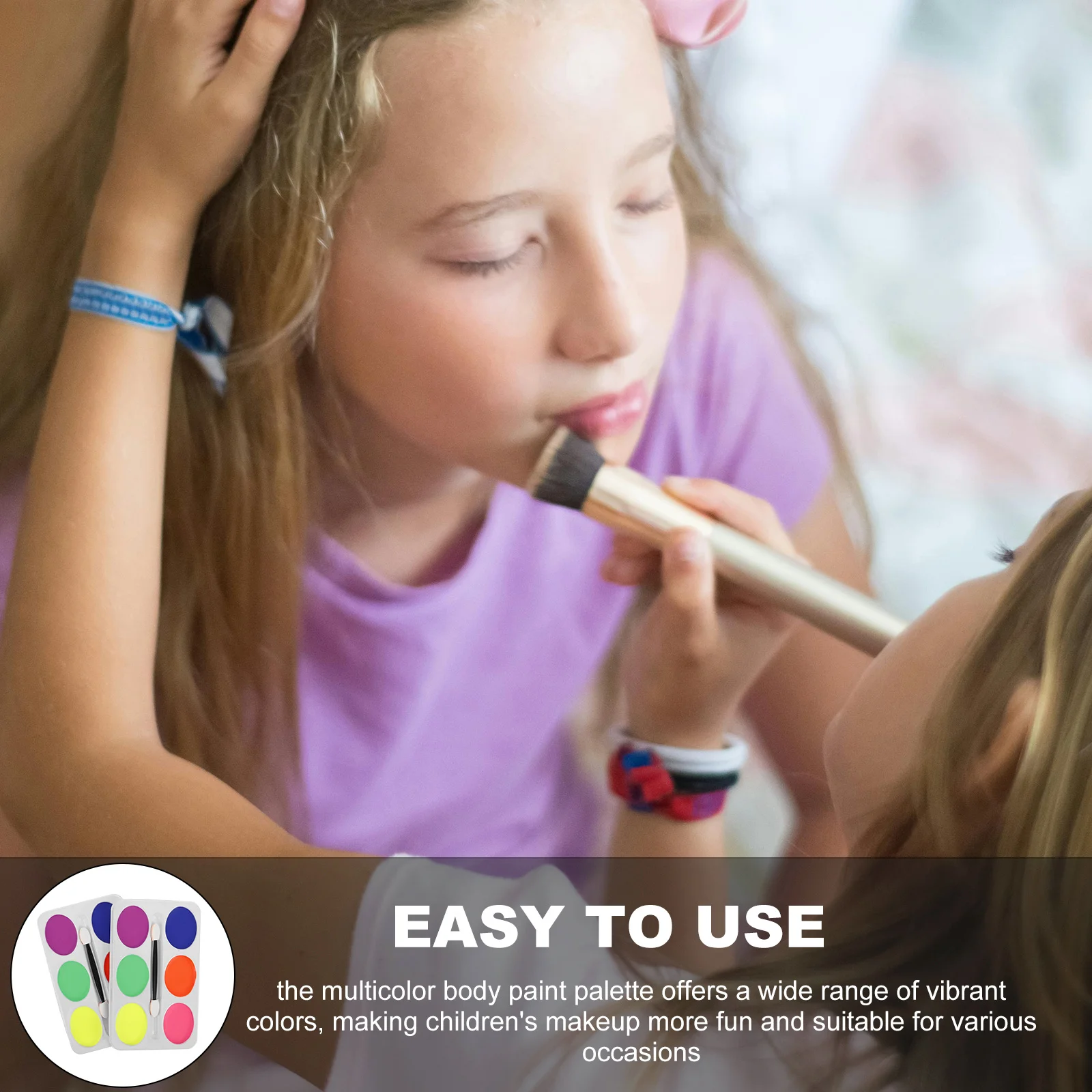 2 قطعة لوحة طلاء زيتية 6 ألوان سهلة الاستخدام طلاء الجسم متعدد الألوان لحفلات الهالوين التنكرية والمكياج المسرحي #2