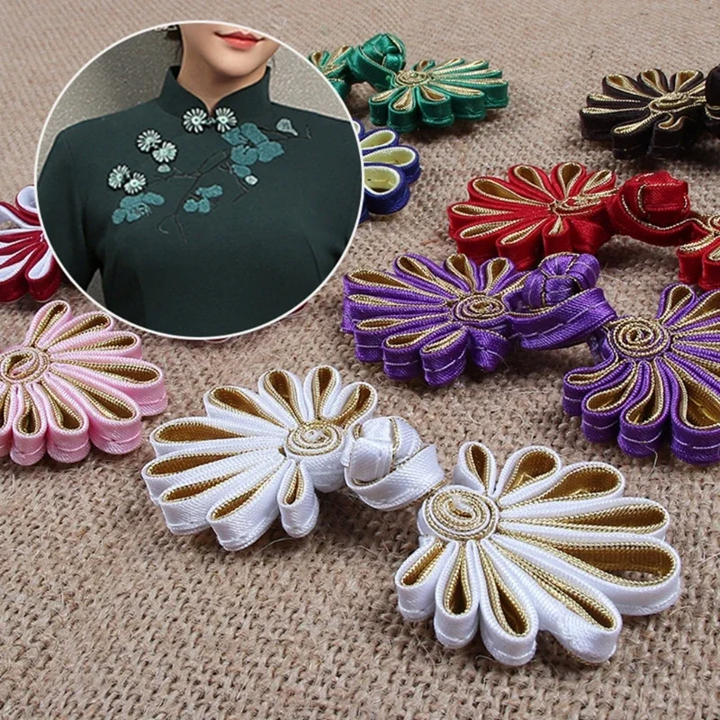 Chinese Cheongsam for FROG Buttons Knot Exquisite Hand-woven Flower Knot for FROG Button Closure Fastener Sewing Accesso