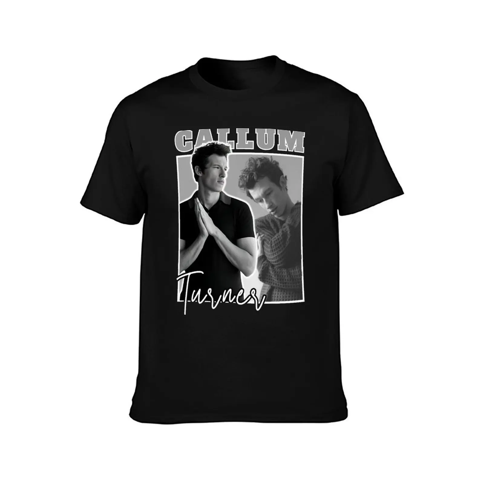 Callum Turner (Actor) T-Shirt Summer Casual Cotton Tee Oversized Streetwear Tops Vintage Graphic Print Unisex Men Women