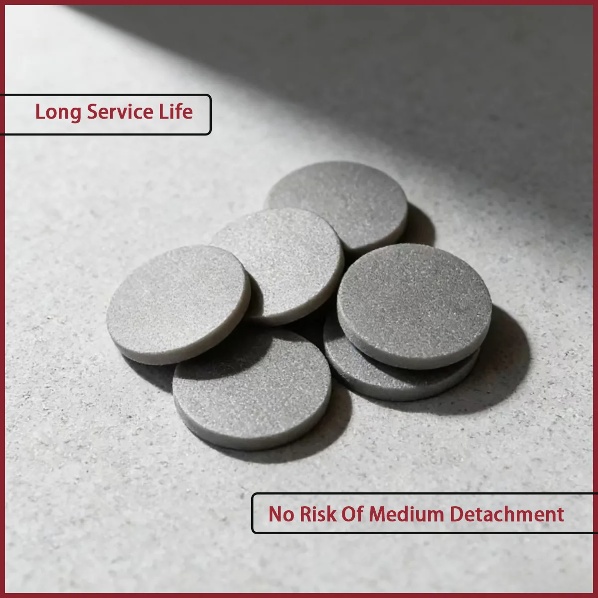 3-90mm Diameter Stainless Steel Powder Sintered Filter Plate Used for Liquid Filtration, Solid-Liquid Separation, Etc