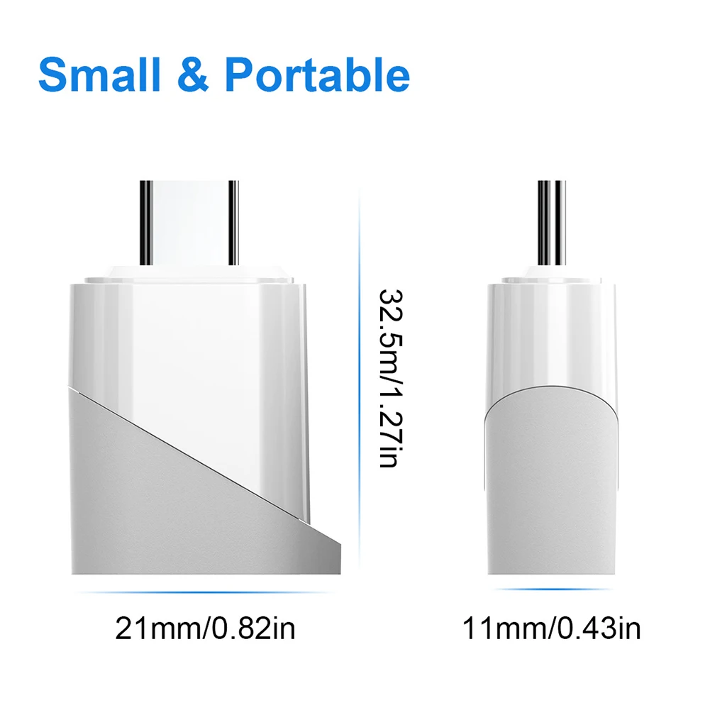 2 In 1 Memory Card Reader 5Gps High Speed USB C To Micro SD TF Memory Card Reader USB 3.0 Port Portable OTG for USB C Devices