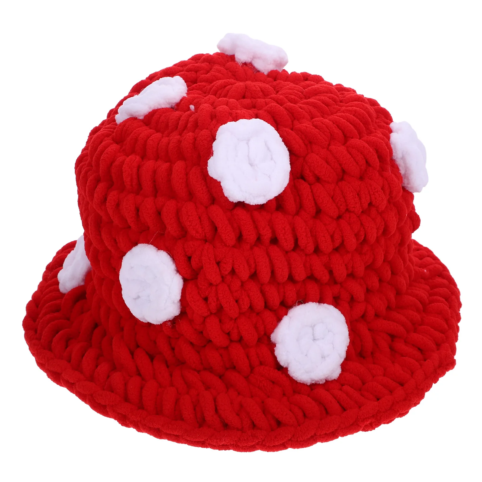 

Mushroom Hat Knitting Mushroom Shaped Novelty Cap Party Photo Prop Warm Cute Cosplay Hat Unique Hats Party Caps Props