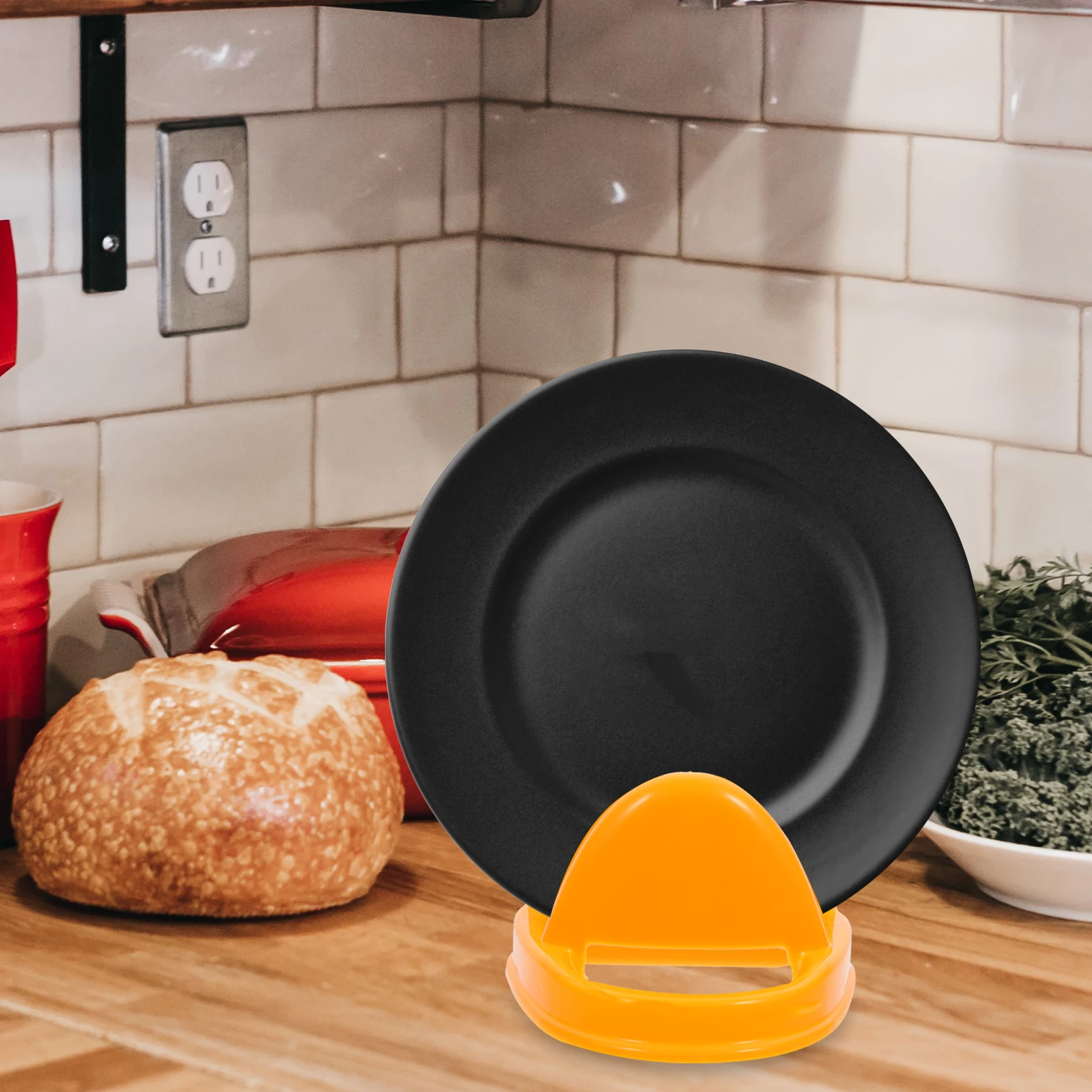 

2 pcs Pot Lid ganizer Modern Kitchen Storage Rack PP Material Spoon Rack Utensil Holder countertop Space Saver