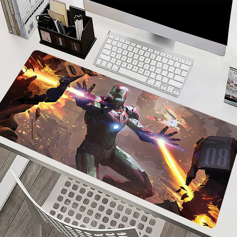 Imagem -05 - Marvel Homem de Ferro Gaming Mouse Pad Laptop Kawaii Gaming Acessórios pc Mat Anime Gabinete do Jogo Mousepad Mat Tabela Xxl 900x400