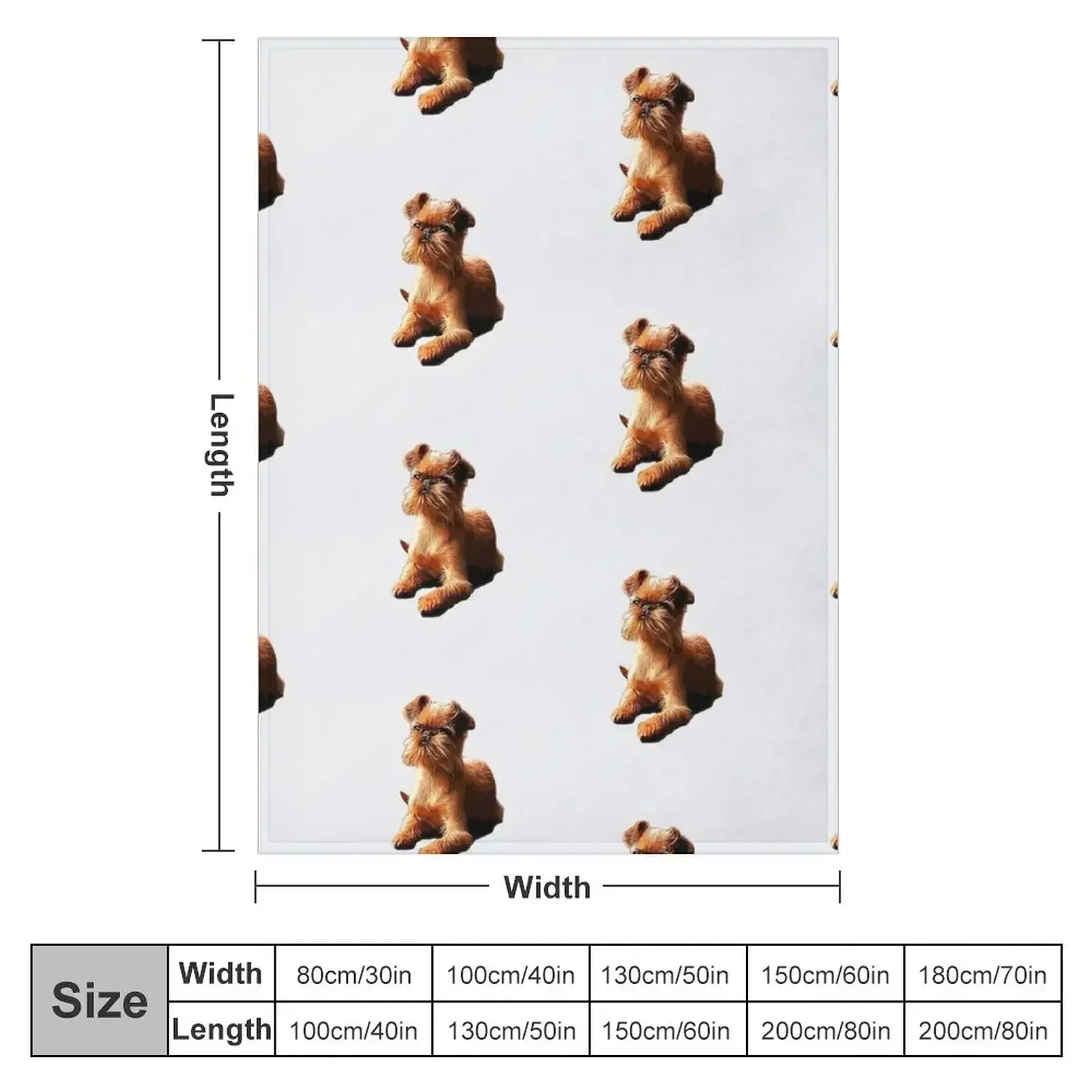 Brussels Griffon Gorgeous Dog Art! Throw Blanket warm winter warm for winter Nap christmas gifts Thin Bed covers Blankets