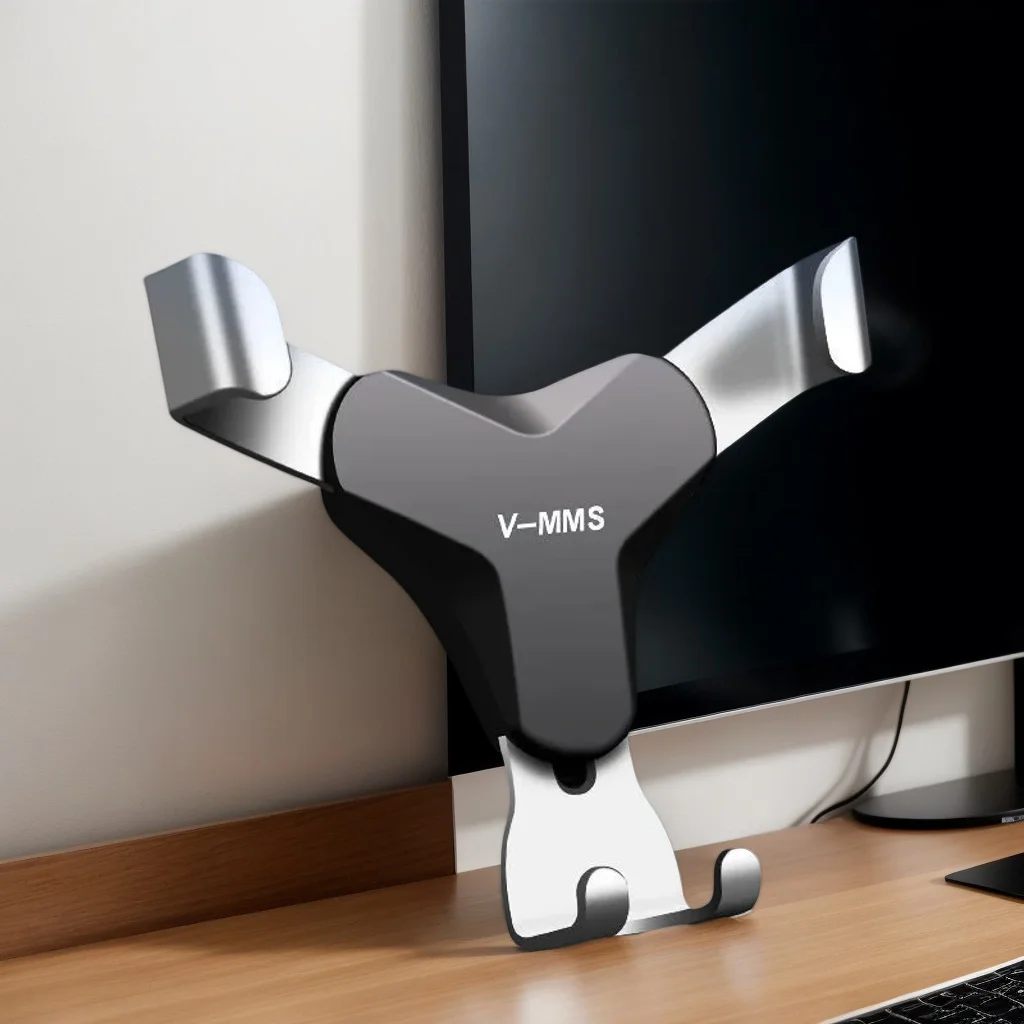 

Universal Phone Mount Holder for iPhone, Samsung, Xiaomi - Secure Clip Car Accessory (No Magnet Needed)