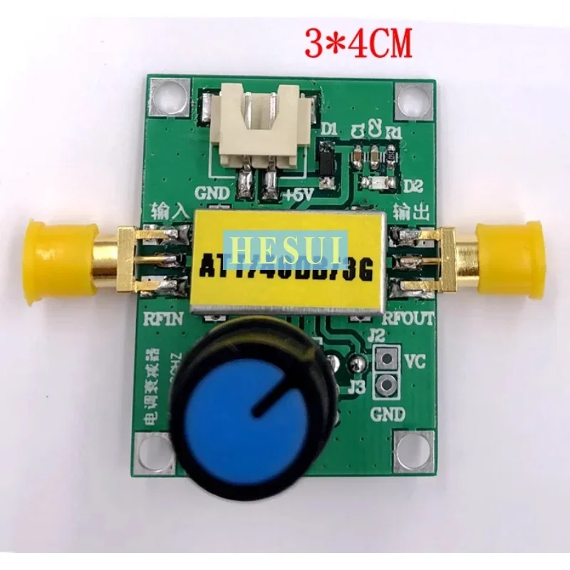 AT-108 المخفف الكهربائي RF 0.5-3 جيجا هرتز 40DB نطاق ديناميكي 0-5 فولت التحكم
