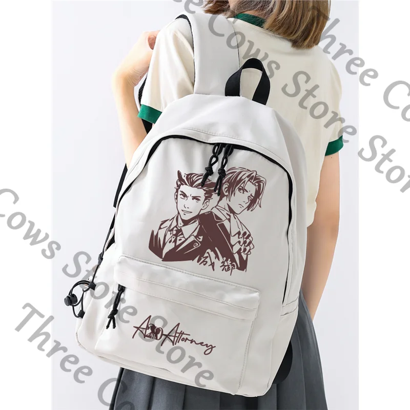 

Аниме Ace Attorney Phoenix Wright Miles Edgeworth косплей рюкзак с героями мультфильмов студенческий рюкзак рюкзак сумка на плечо талисман подарок
