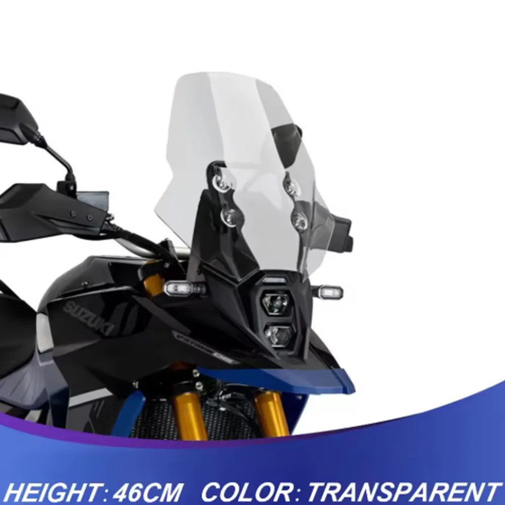 Hot Sale! DL800DE Front Windshield For SUZUKI V-STROM 800 DE 800DE Motorcycle RAISED WINDSCREEN Wind Deflector Anti-Buffeting