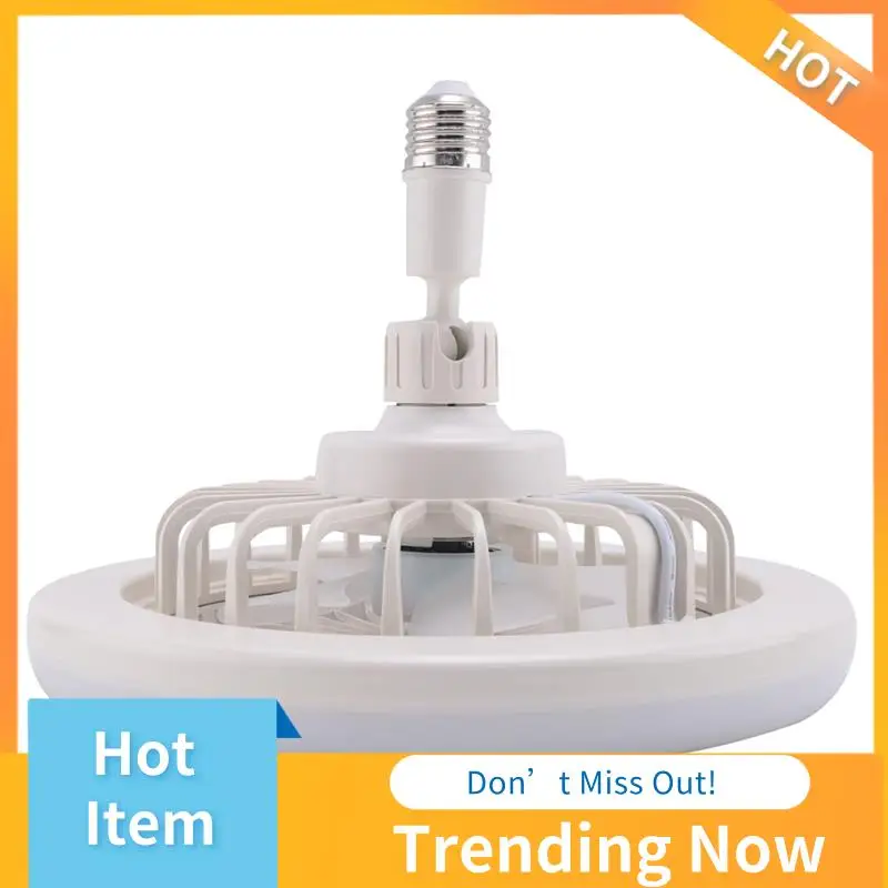 AB08-E27 Ceiling Fan With Lights,Enclosed Low Fan Light, Electric Fan Gimbal Lamp Holder