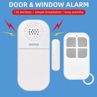 130DB Wireless Door/Window Entry Security Burglar Sensor Alarm Magnetic Smart Home Garage System Remote Control Led
