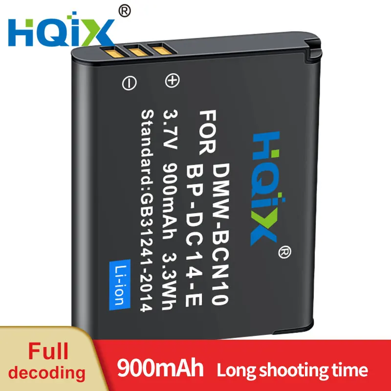 HQIX for Leica  C  Typ112  V-LUX50  Camera BP-DC14-E Charger Battery