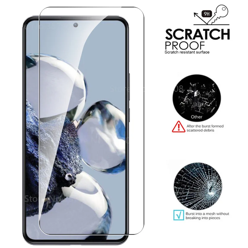 Funda de vidrio Protector 6 en 1 para Xiaomi Mi 12 T Pro, película templada para Xioami 12 T Pro 12 tpro Mi 12 tpro, Protector de pantalla para lente de cámara