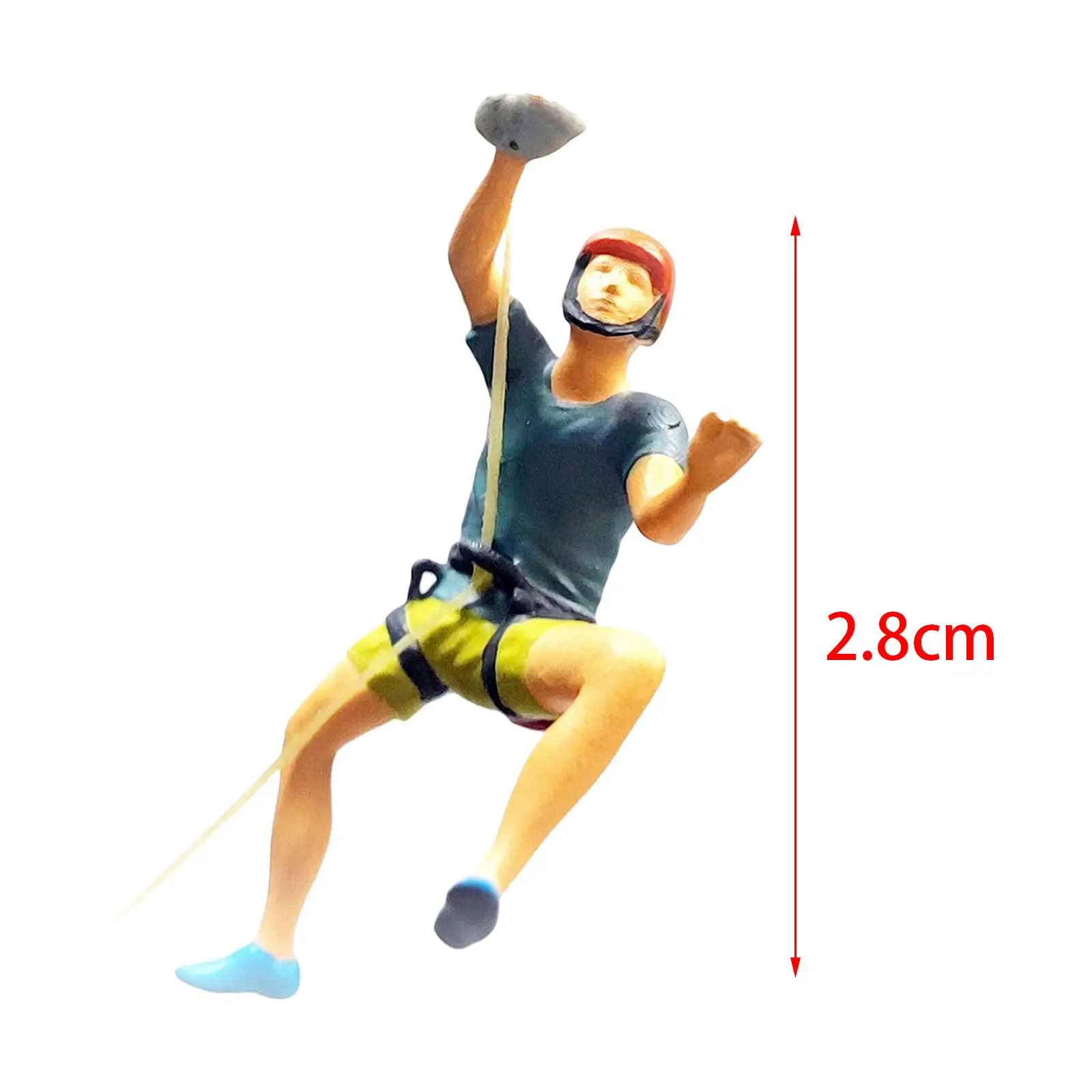 Realistic 1/64 Scale Climbing People Figures for DIY Scene Layout Decoration