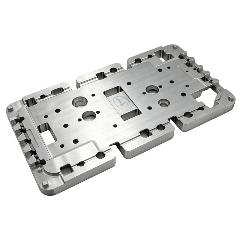 Precision 5-Axis CNC Machining Aluminum Alloy Tooling Base Plate Anodized Custom Equipment Locating Fixture Plate