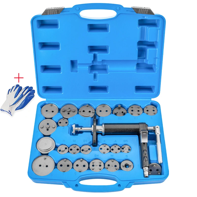 

24Pc Pneumatic Brake Caliper Compression Tool Kit Air Brake Caliper Piston Pad Wind Back Adjustment Tool