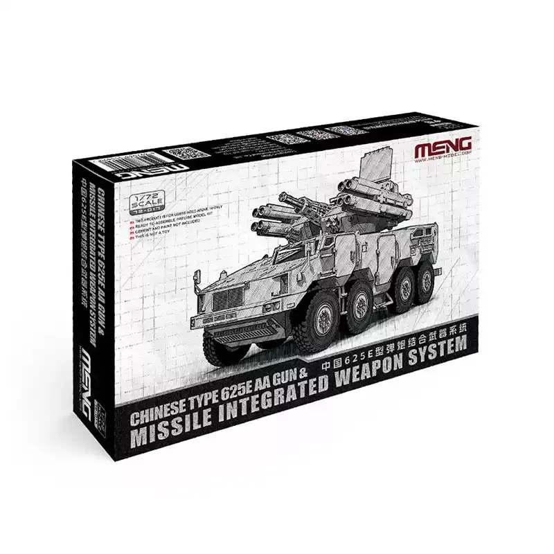 Original Meng 1/72 625e Missile Integrated Air Defense System Military Assembly Kit 72-017 Domestic Wheeled Collectible Model