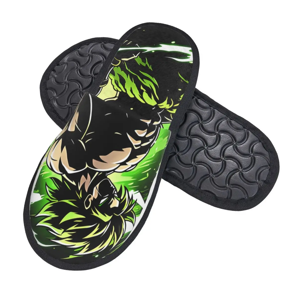 Pantoufles de maison personnalisées B-Brolies Feral Force pour femmes, chaussures confortables en mousse à mémoire de forme Mangas à enfiler pour chambre à coucher