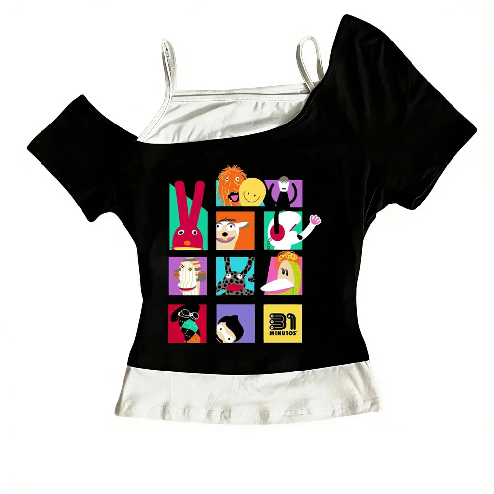 31 Minutos tshirt girl aesthetic Trendy Punk Psychedelic Pastel shirt Psychedelic Pastel Y2k Classic Gothic aesthetic