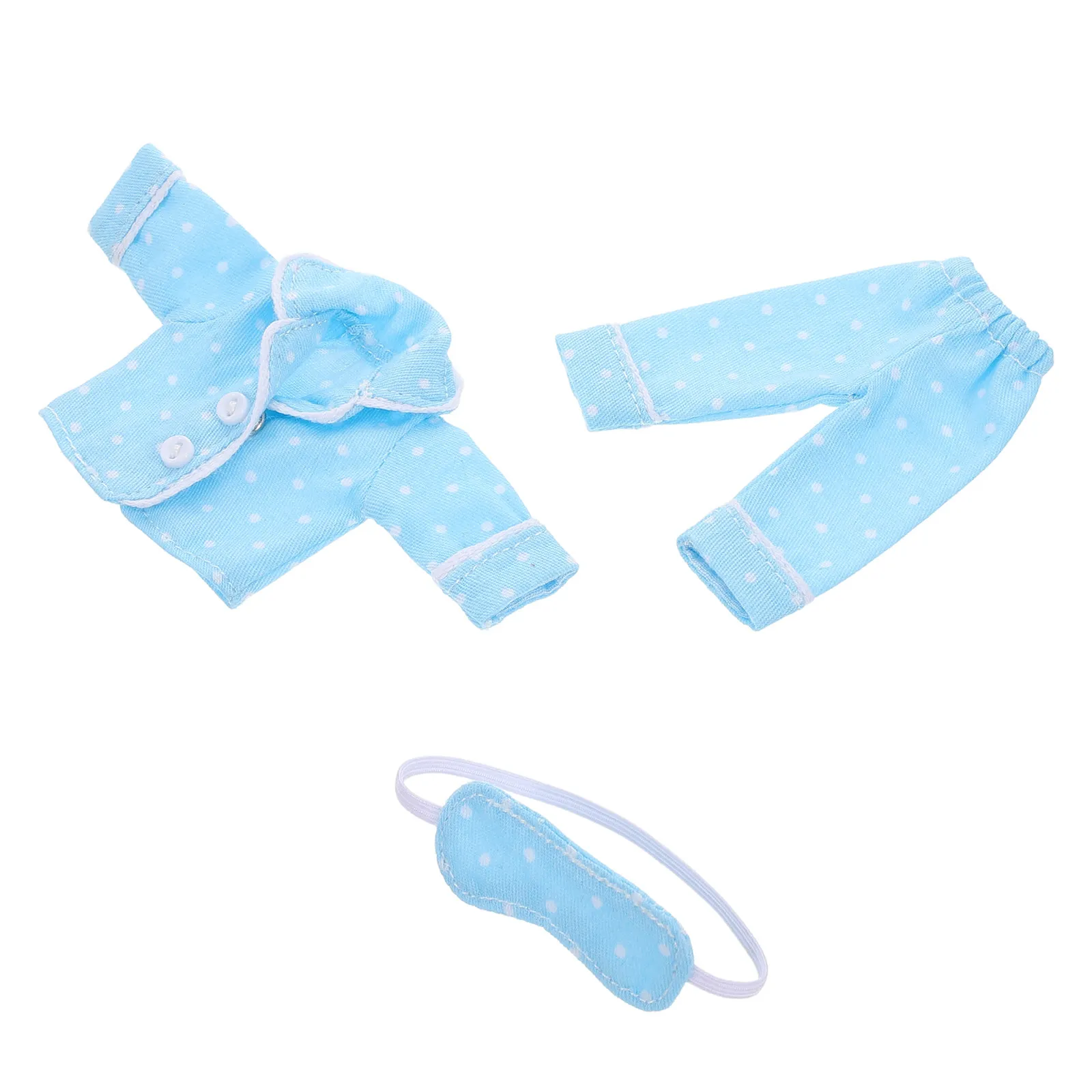 1Set Sleepwear Outfit Soft Pajama Set for Baby Clothes Casual Wear with Eye Mask Accessories for Kids Playtime Role