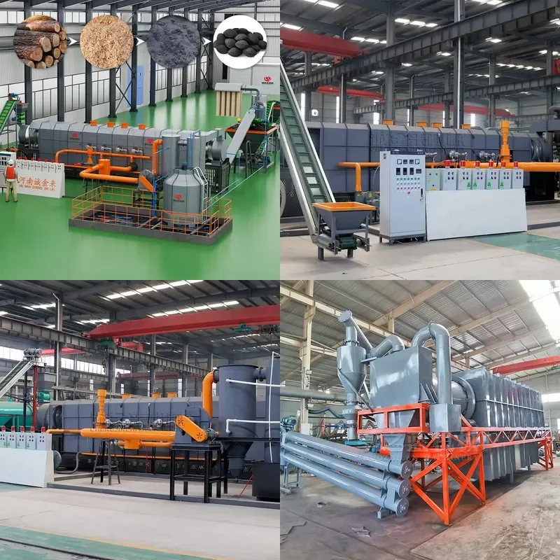 Newest Type Sawdust Rice Husk Continuous Carbonize Furnace Energe Saving Durable and Long-lasting Good Carbonization Effect