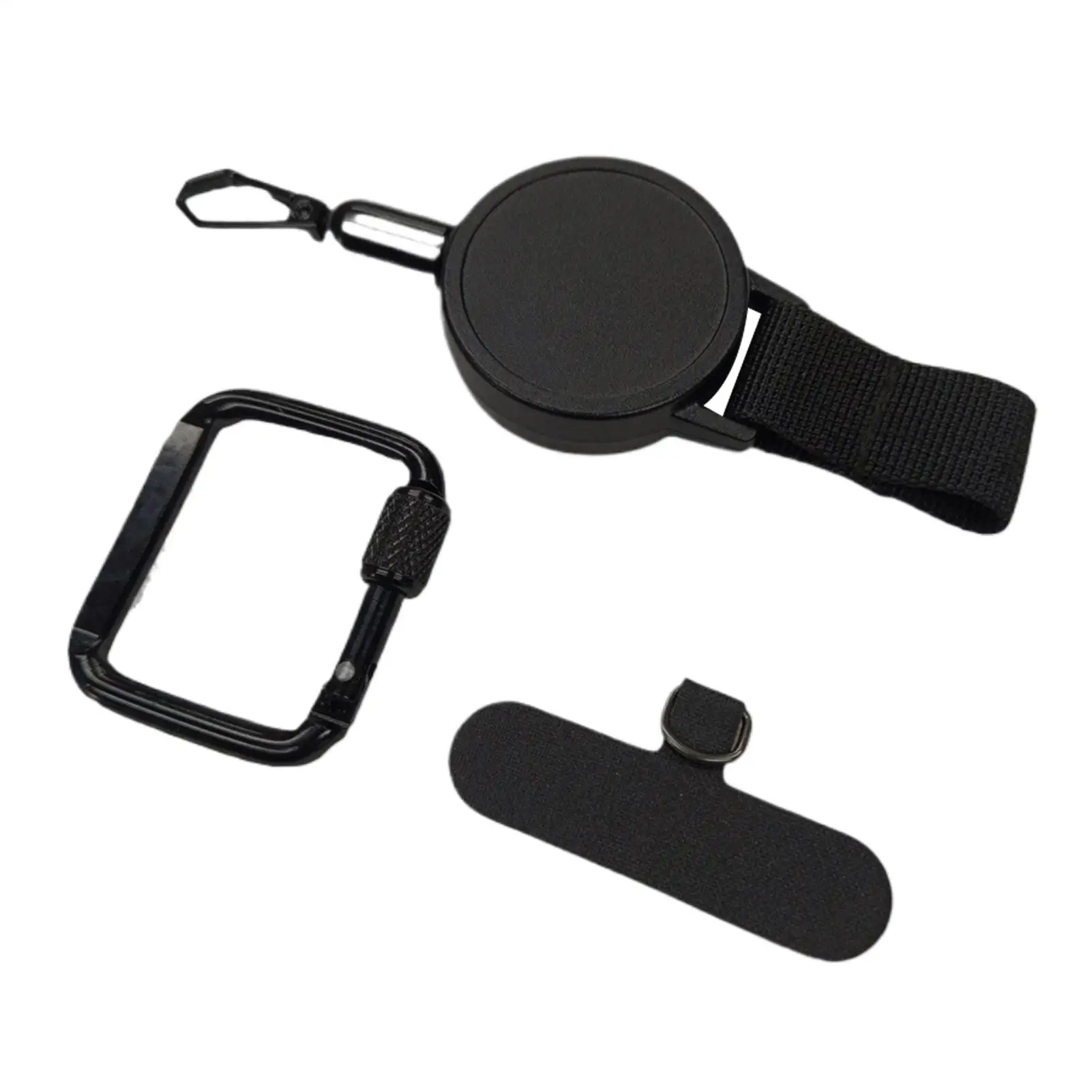 Anti-Theft Phone Tether Retractable Phone Lanyard Tether Cellphone Tab Strap with Carabiner Anti-Drop Harness for Outdoor Hiking