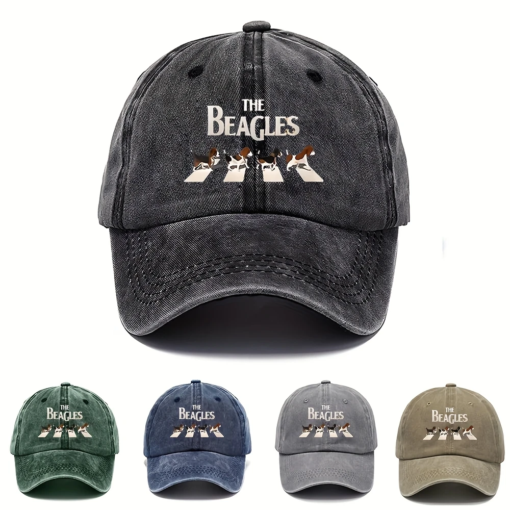 1 Stück Damen-Baseballkappe mit lässigem Aufdruck, verstellbare, atmungsaktive, gewaschene Retro-Kopfkappe, geeignet für lässige Outdoor-Sportarten, Angeln, Geschenk