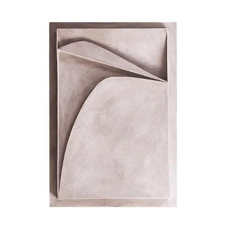 French antique high-end restaurant side cabinet hanging painting 3D three-dimensional relief