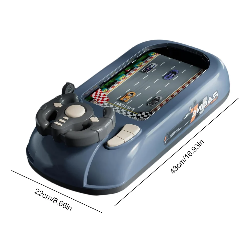 Driving Simulator with Music & Vehicle Sound Effects Interactive Simulation Driving Steering Wheel Toy Car Racing Adventure Game