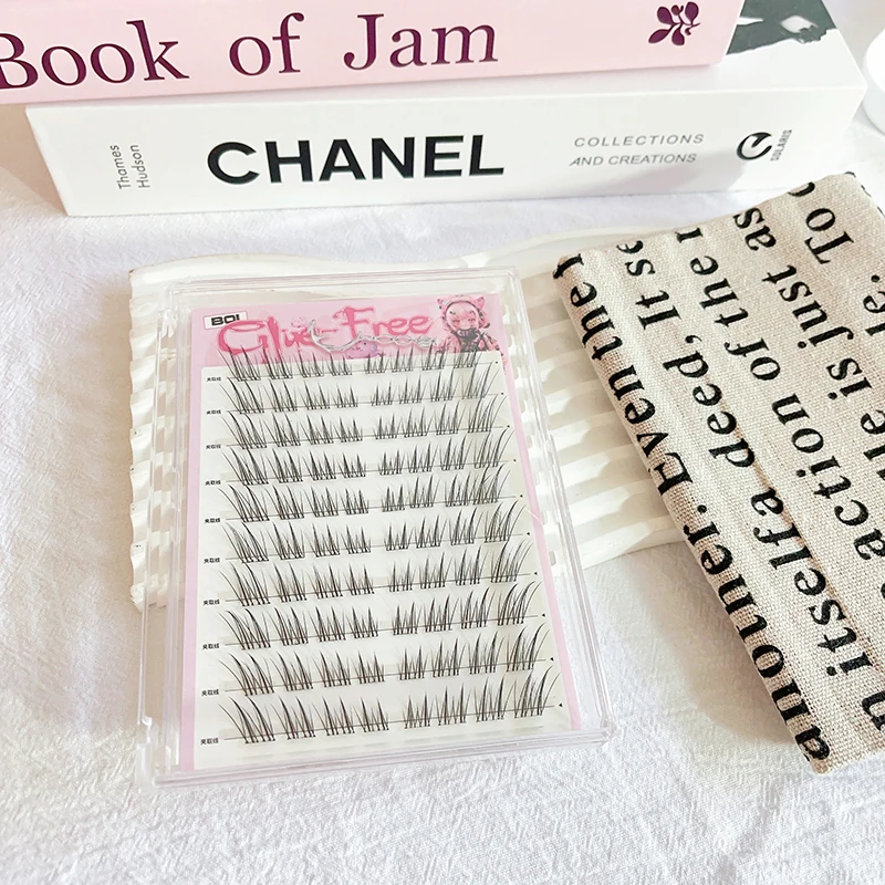 ขนตาปลอมสไตล์สุนัขจิ้งจอก BQI เสน่ห์สุดๆ เป็นเครื่องประดับมาตรฐานสําหรับผู้หญิงเกาหลี ขยายดวงตา ง่ายต่อเรา