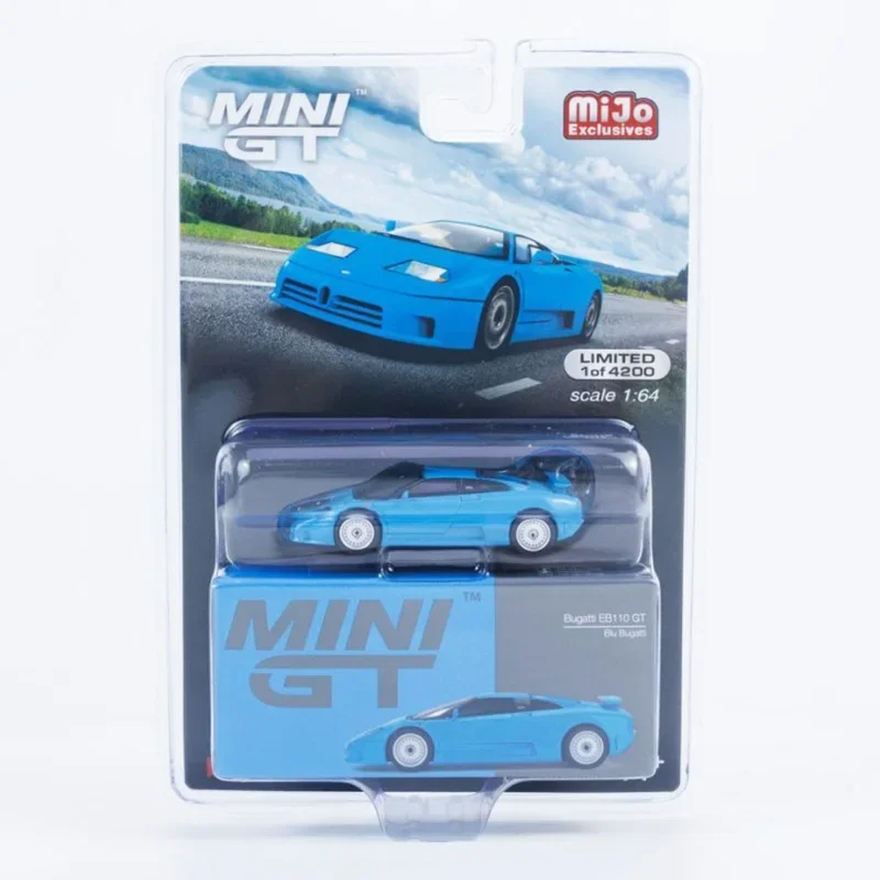 

MINI GT 1:64 EB110 GT Blue Blister Diecast Model Car