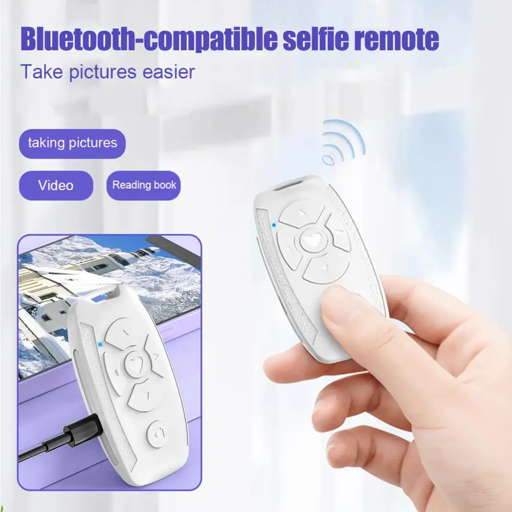 Universal Selfie Remote Control Quick Pairing Stable Transmission Rechargeable Battery Bluetooth-compatible Remote Control