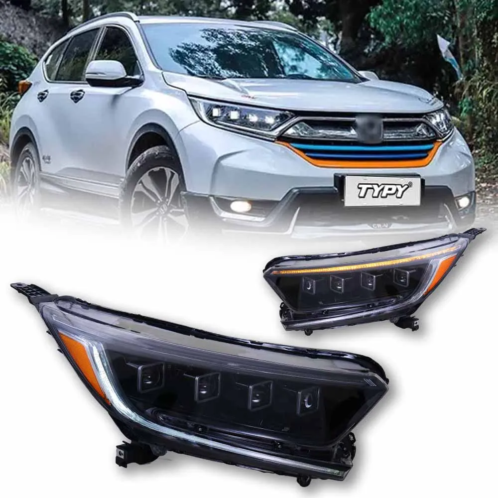 

Car Lights For Honda CRV 2017-2020 LED Car Lamps Daytime Running Lights Dynamic Turn Signals Car Accessories