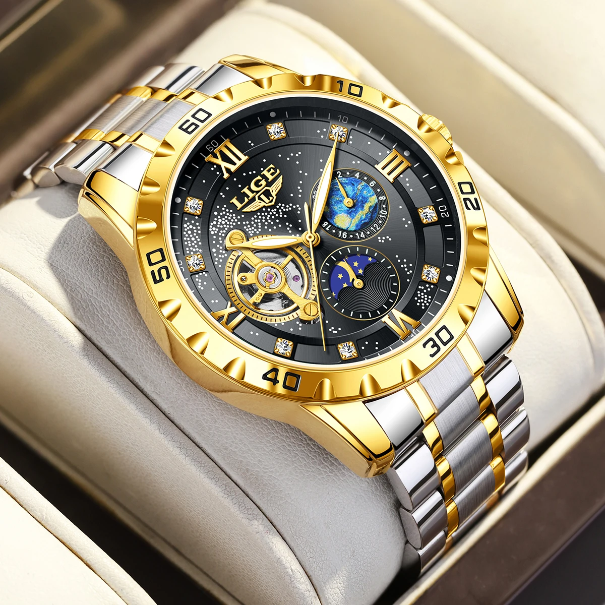 ligeブランド-ビジネス-高級メンズ腕時計-夜光機械式腕時計-ファッション-ステンレス-防水腕時計-メンズ
