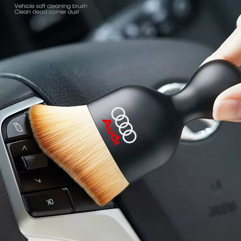 Car Air Conditioner Outlet Dashboard Cleaning Brush Auto Interior Dust Brush for Audis Sline TT A1 A2 A3 A4 A5 A6 A7 A8 8P B6 B7