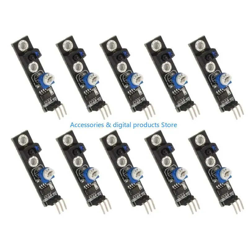 77JD 10pcs KY033 Line Tracking Sensoring Module with Adjustable Sensitivity for Robot Navigation for Electronics Car  Automation