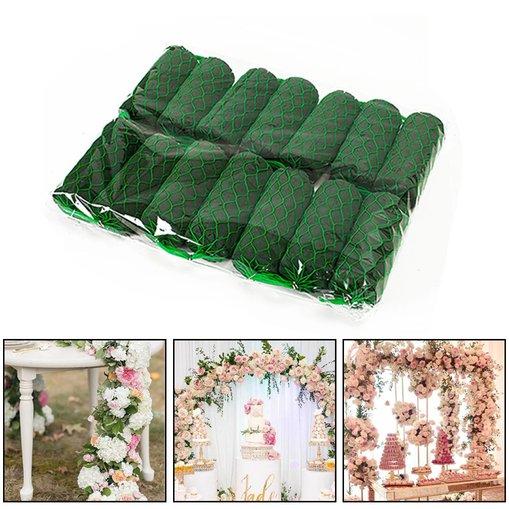 14pcs Mud Brick Flower Supplies Dry Form Water Absorption Flower Holder For Home Garden Wedding Decoration