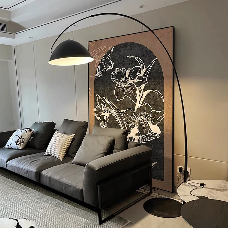 Medieval style entrance hanging painting living room sofa background wall high-end decorative painting French retro art mural
