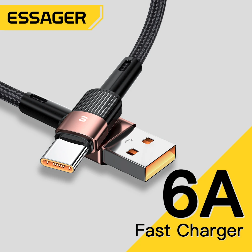 Essager 7A  USB Type C Cable For Realme Oneplus OPPO 100W Fast Charging Wire USB-C Charger Data Cord For  Huawei P30 P4060 Pro