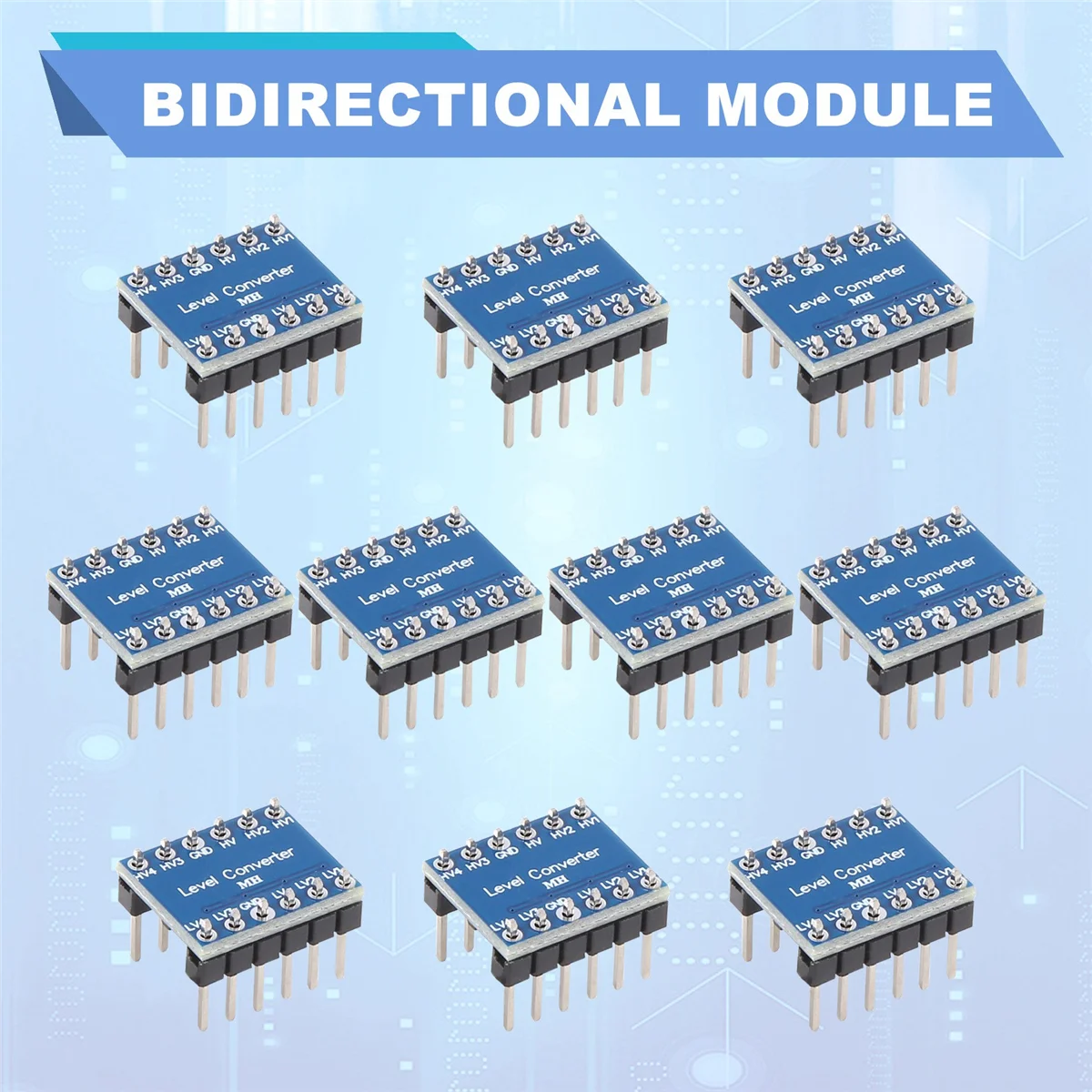 X62A_10 Stück 4-Kanal IIC I2C Logic Level Converter Bidirektionales Modul