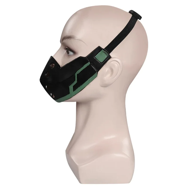 Anime meu herói cosplay academia midoriya izuku cosplay máscara com capuz masculino traje roleplay fantasia halloween carnaval pano jaqueta