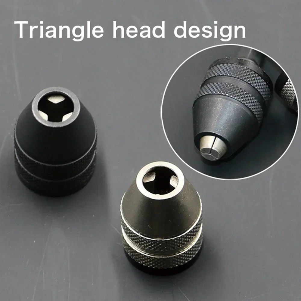 STONEGO-mandril de taladro sin llave, adaptador de cambio rápido, abrazadera de 0,3-3,4mm, convertidor de vástago hexagonal de 1/4 pulgadas para accesorios de herramientas eléctricas, 1 ud.