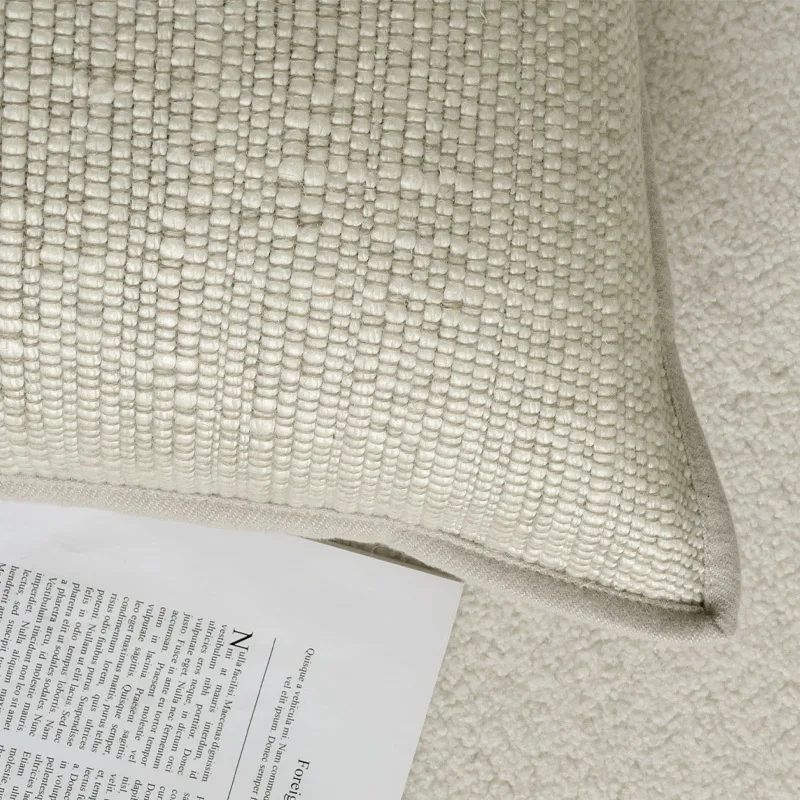 Ivory Pillows Modern Geoemtric Cushion Case Simple Fashion 45x45CM Plain Color Decorative Pillow Cover For Sofa Chair Home Decor
