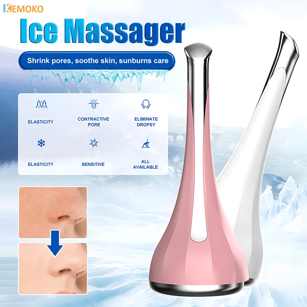 Freezable Ice Compress Skin Cooler Skin Calming Massager Face Edema Removel Roller Reduce Eye Neck Massager Cooler Edema Remover