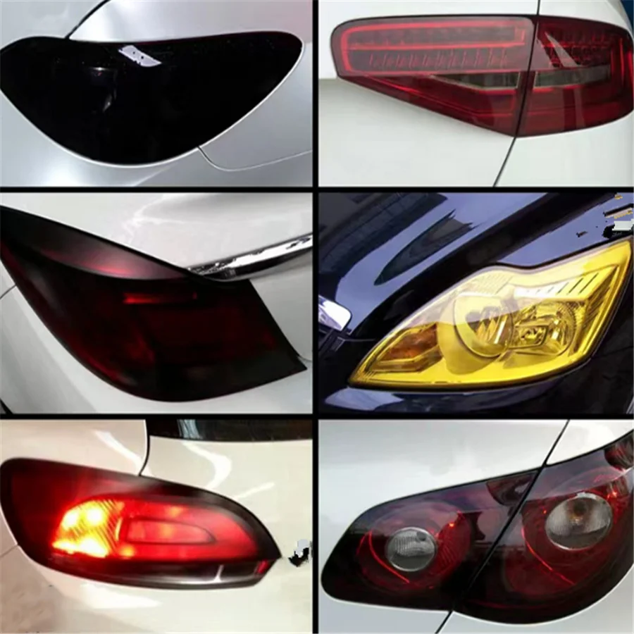 

1PC 30x100/150/200cm Car Headlight Protective Film Vinyl Sticker Universal Multicolor Tint Car accessories for BMW KIA Audi