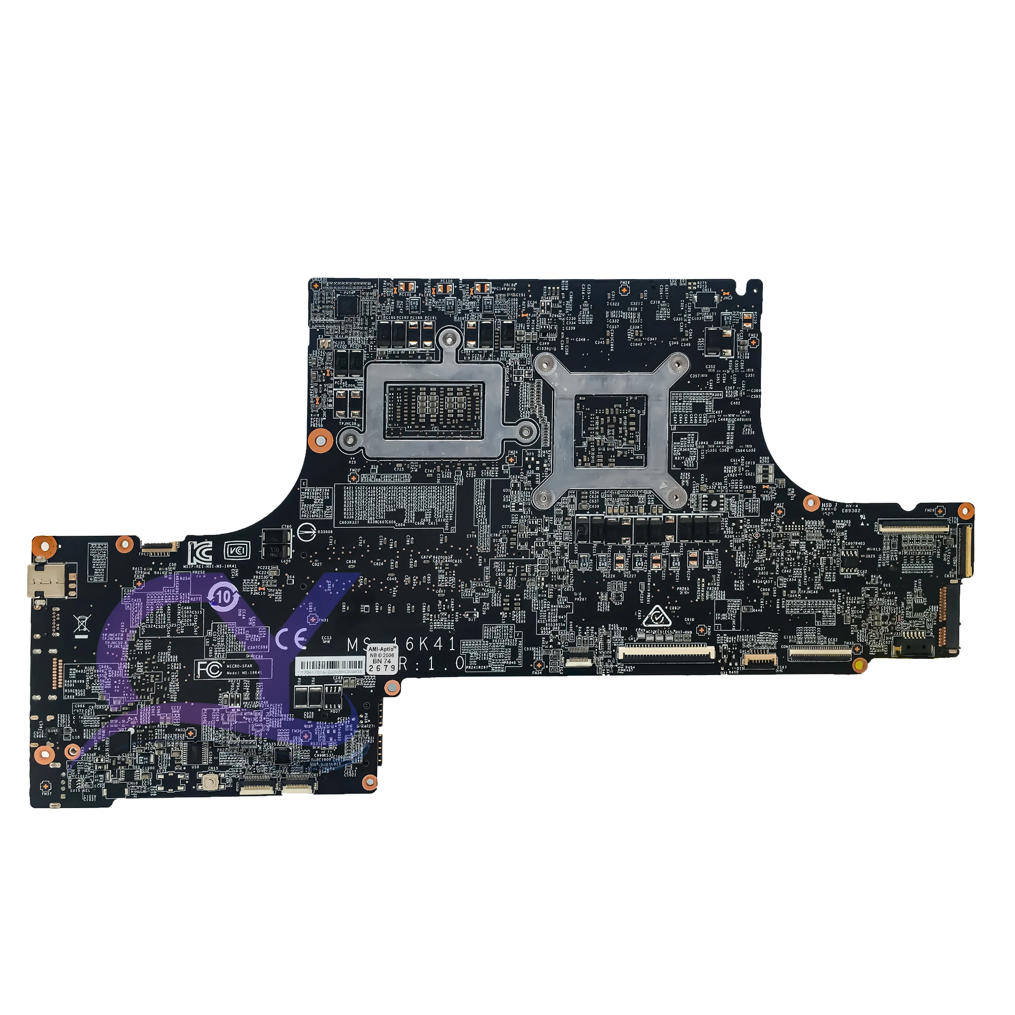 MS-16K41 Mainboard For MSI Stealth PRO GS63V GS73VR MS-16K4 Motherboard With i5-7300HQ i7-7700HQ And GTX1050 Ti 100% Test Ok