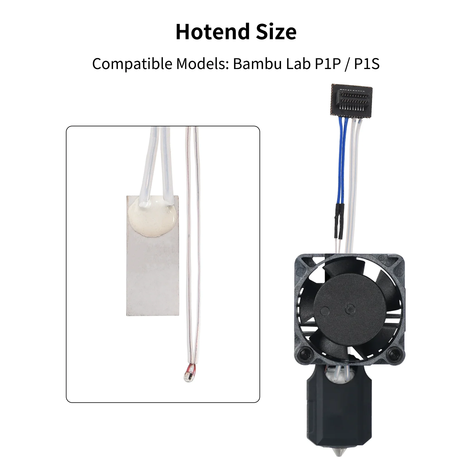 Upgrades Thermistor Kit for Bambu Lab X1/X1C High Temperature 300℃ Ceramic Heater Thermistors with Thermal Grease