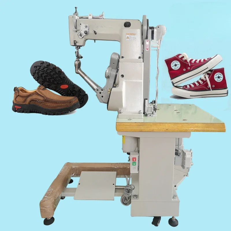 Automatic shoe sewing machine for upper, tongue and sole